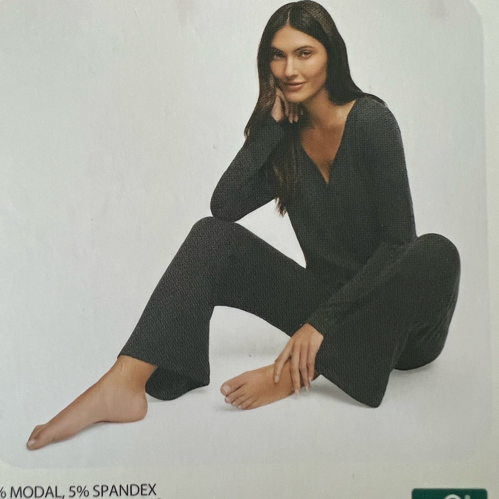 Banana Republic 2 piece lounge set black woman size XL NWT